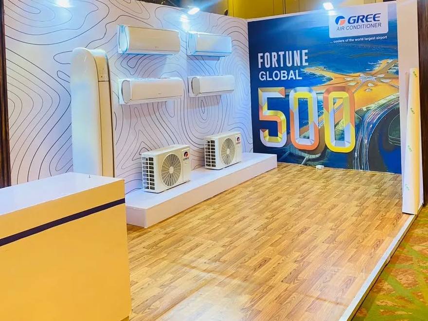 GREE Fortune Global 500 exhibition stand build